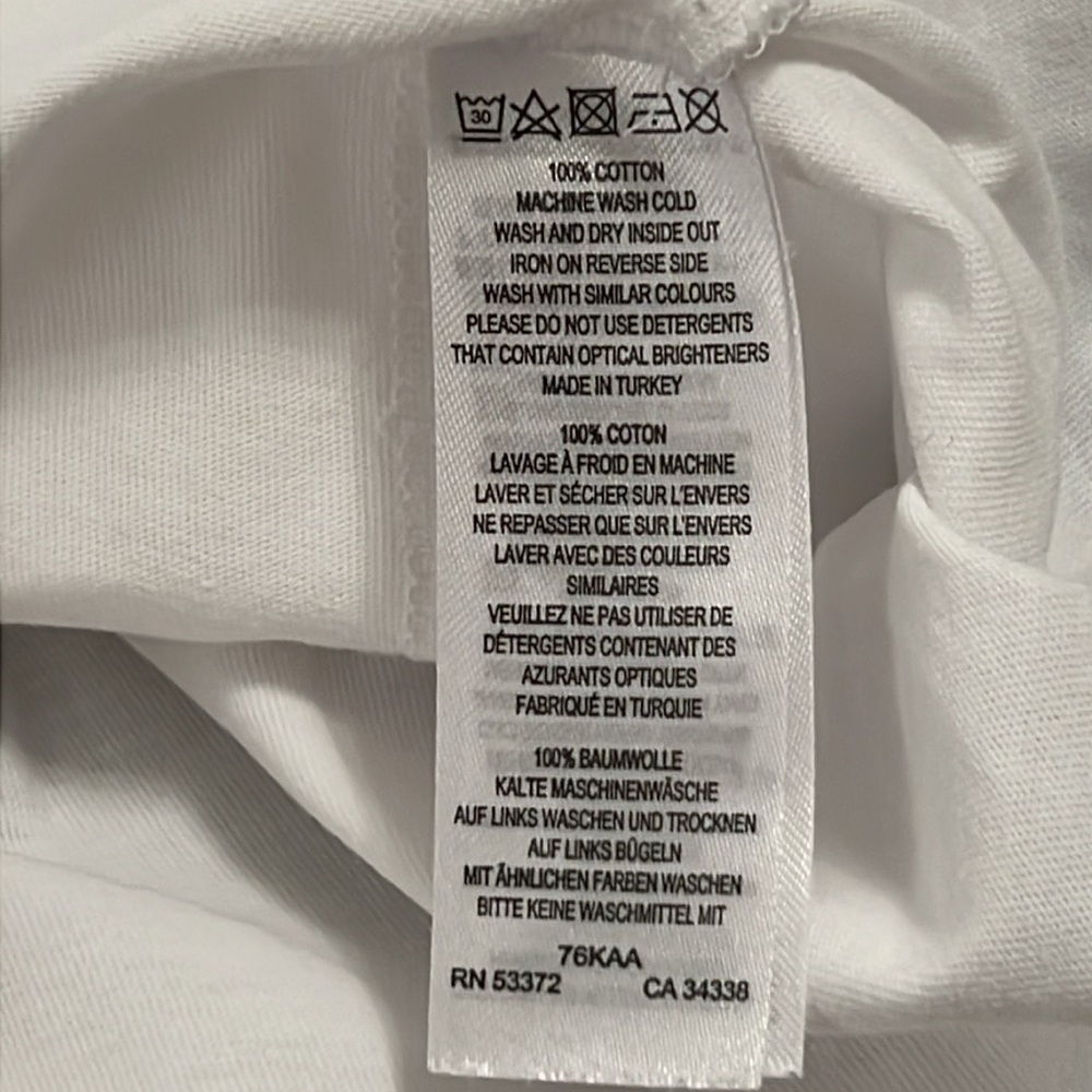 French Connection Comme Ci Comme Ça Graphic Tee White S - Picture 9 of 9